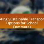 Promoting Sustainable Transportation Options for School Commutes